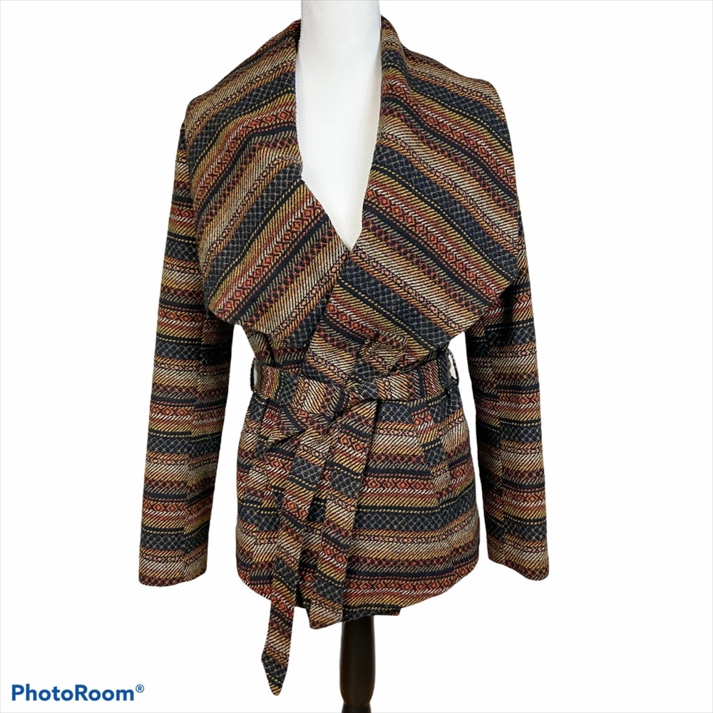 Jack by bb Dakota Southwestern tie waist jacket